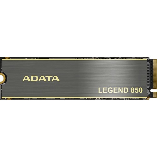Твердотельный накопитель SSD M.2 2280 1TB ADATA LEGEND 850 Client SSD [ALEG-850-1TCS] PCIe Gen4x4 with NVMe, 5000/4500, IOPS 400/550K, MTBF 2M, 3D NAND, 1000TBW, 0,55DWPD, Heat Sink, SMI SM2269XT, Work with PS5, RTL